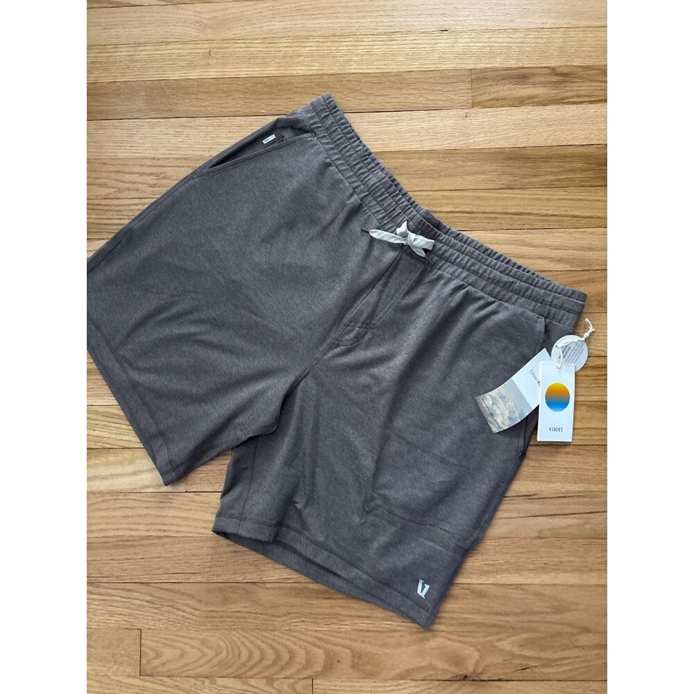 Vuori Mens Ponto Short, new with tags, XXL Chia Heather Lightweight Performance - Picture 2 of 8